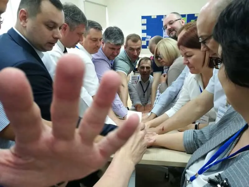 Практическое упражнение на очном тренинге для сотрудников компании